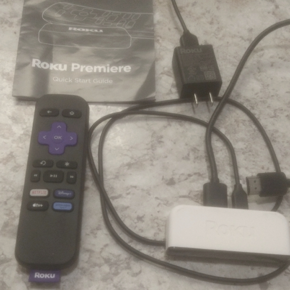 Roku Premiere Streaming Media Player - Black and White